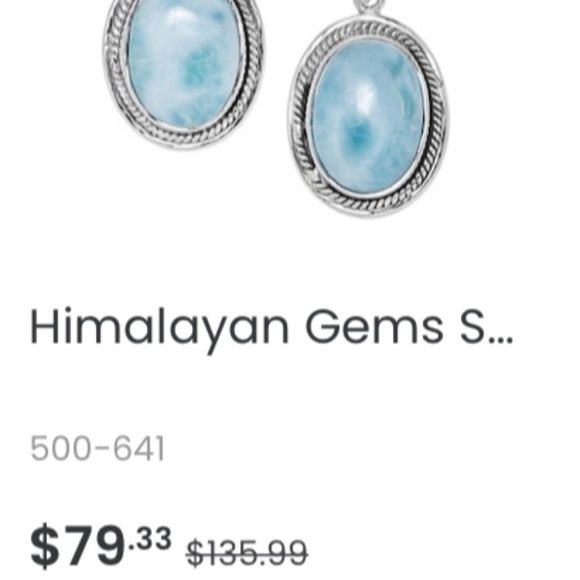 BNIB 10mm Larimar + Sterling Silver Earrings - Picture 5 of 5